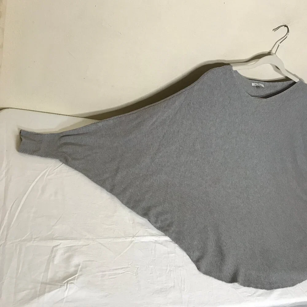 Vila Milano Sz XL Soft Cozy Batwing Sleeve Poncho Style Blouson Popover Sweater - Picture 3 of 11